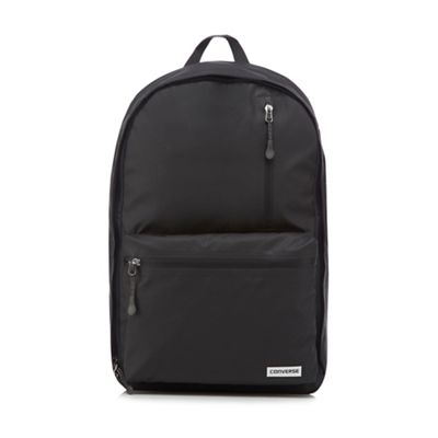 Black logo detail backpack